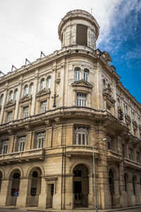 Low angle view of historical building