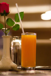 Close-up of drink on table