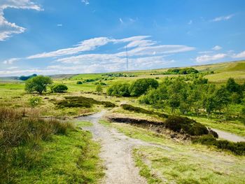 Scenic view of landscape against sky