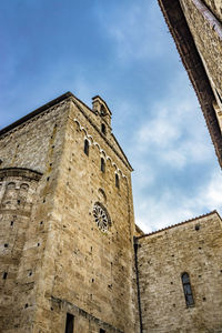 Low angle view of historical building against sky