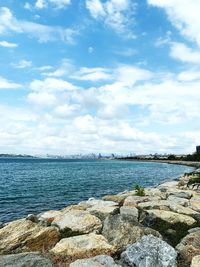 Scenic view of sea against sky