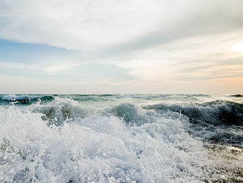 Scenic view of sea against sky