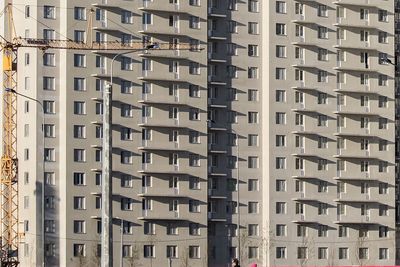 Low angle view of modern building