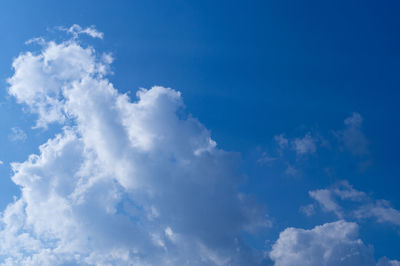 Low angle view of clouds in sky