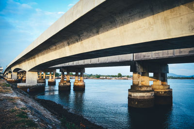 View of bridge over river