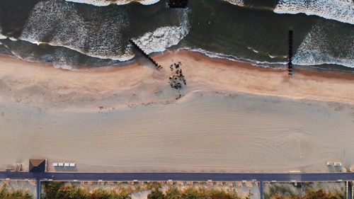 Directly above shot of beach