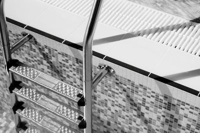 Stairs in pool