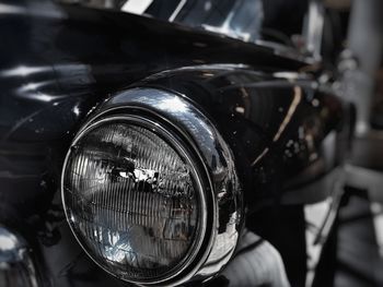 Close-up of vintage car