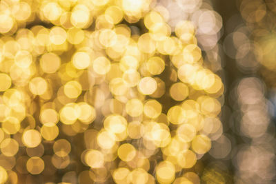 Defocused image of illuminated christmas lights