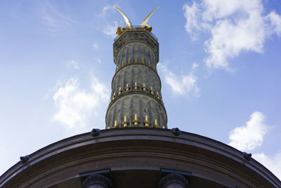 Low angle view of historic building against sky