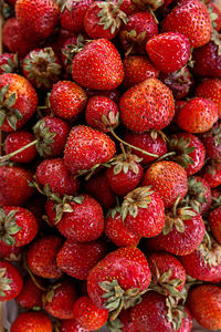 Full frame shot of strawberries