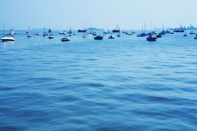 Boats in sea