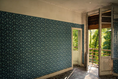 Interior of abandoned house