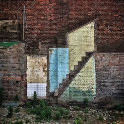 Brick wall with brick wall