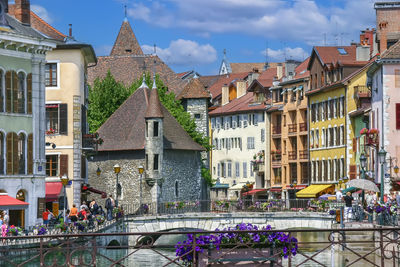 Palais de l'Île is an old fortified house dating from the 12th century in annecy, france