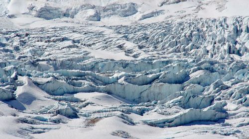 Scenic view of snowcapped landscape