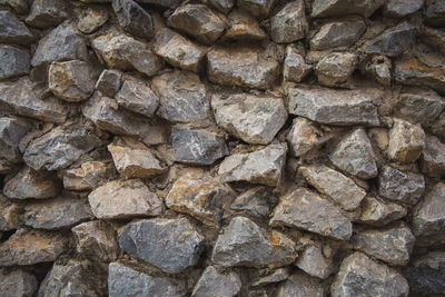 Full frame shot of stone wall