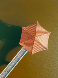 High angle view of umbrella
