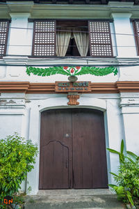 Entrance of building