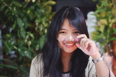 Portrait of a smiling young woman