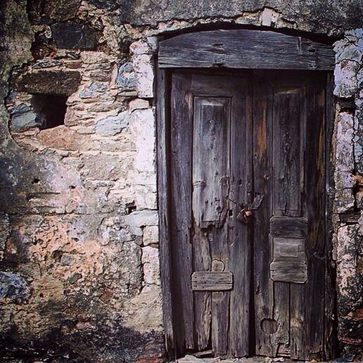 door, built structure, wood - material, house, building exterior, architecture, old, abandoned, weathered, closed, window, damaged, wooden, obsolete, deterioration, run-down, entrance, wood, doorway, residential structure