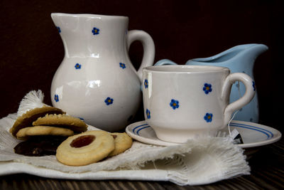 Close-up of coffee on table