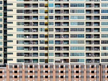 Full frame shot of apartment building