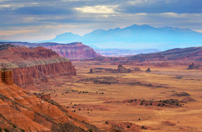 Sandstone formations in utah, usa. beautiful unusual landscapes.