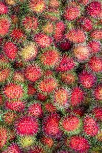 Full frame shot of strawberries in market