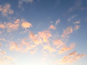 Low angle view of clouds in sky