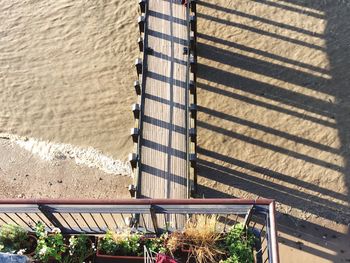 High angle view of built structure