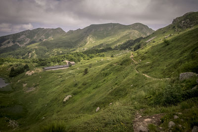 Scenic view of landscape against sky