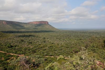 Scenic view of landscape against sky