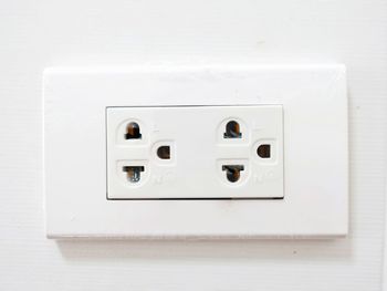 Close-up of light switch