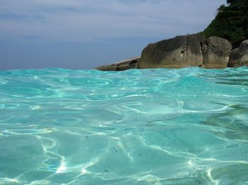 Scenic view of sea against sky