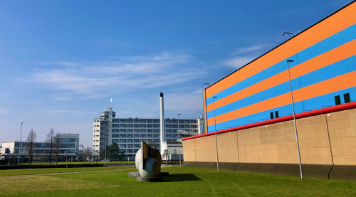 View of building against cloudy sky