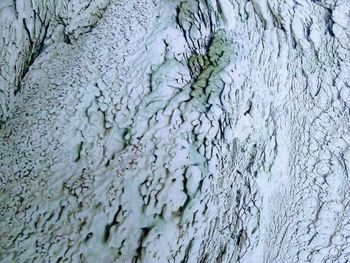 Full frame shot of frozen water
