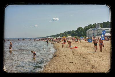 Group of people in water