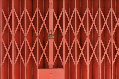 Full frame shot of red gate