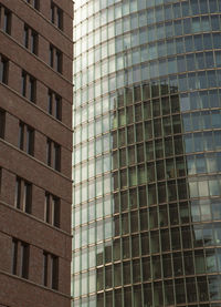 Low angle view of modern building in city