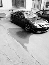 Car parked on street in city