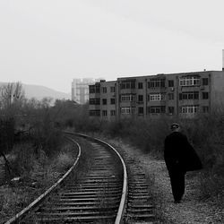 View of built structure against clear sky
