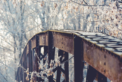 Close-up of abandoned building