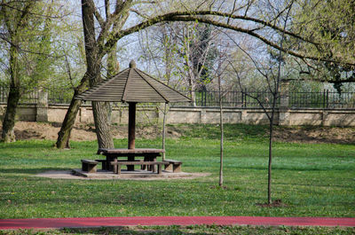 Gazebo in park