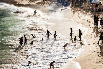 People at beach