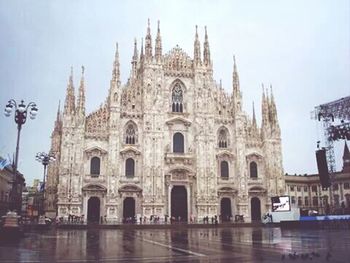 Facade of church