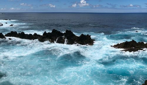 Scenic view of sea against sky