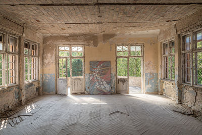 Interior of abandoned house
