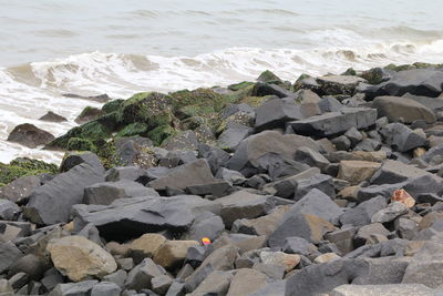 Rocks on beach