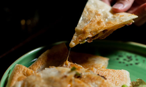 Close-up of food in plate